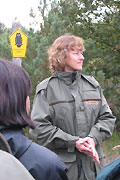 Parkrangerin der Naturwacht Brandenburg